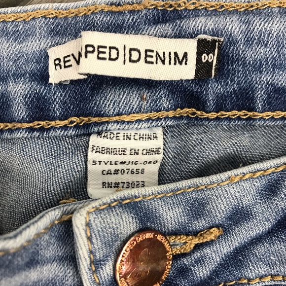 Revamped denim cropped jean embroidered roses 00 - Picture 6 of 12